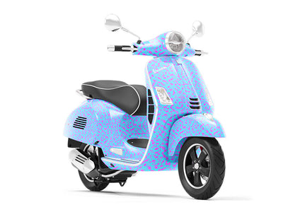 Fluorescent Explosion Pixel Vespa Scooter Wrap Film