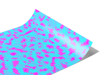 Fluorescent Explosion Pixel Vinyl Wraps~Rwraps Series 914 Digitally Printed Vinyl Wrap~0