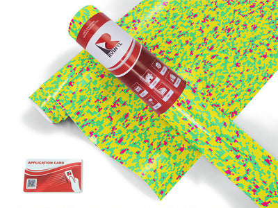 fluorescent signage pixel Craft Vinyl Roll