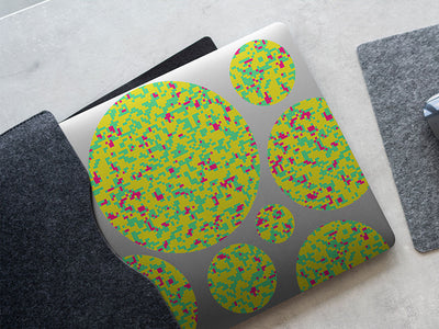 fluorescent signage pixel DIY Laptop Stickers