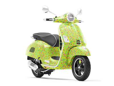Fluorescent Signage Pixel Vespa Scooter Wrap Film