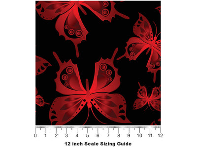 Fluttering Passion Bug Vinyl Film Pattern Size 12 inch Scale~Rwraps Fluttering Passion Bug Sizing Chart~2