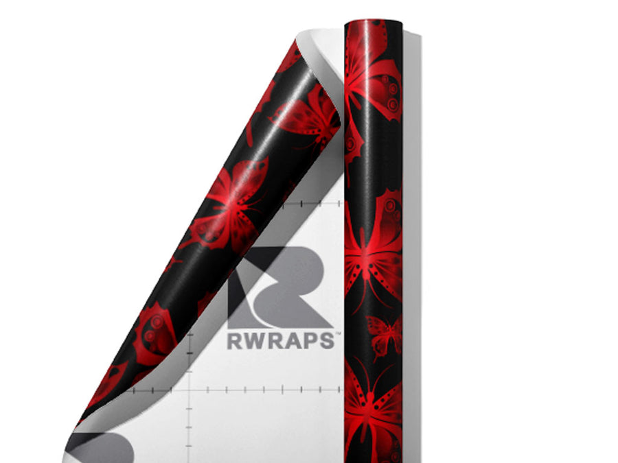 Fluttering Passion Bug Wrap Film Sheets~Rwraps Series 914 Fluttering Passion Bug Scrolled Sheet~3