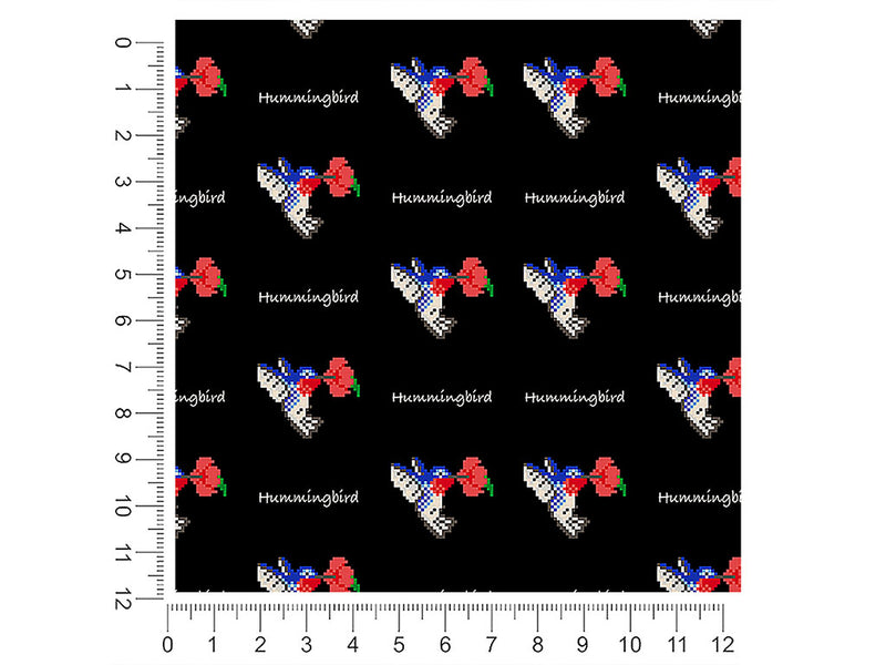 fluttering pixels bird 1ft x 1ft Craft Sheets
