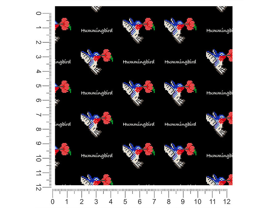fluttering pixels bird 1ft x 1ft Craft Sheets