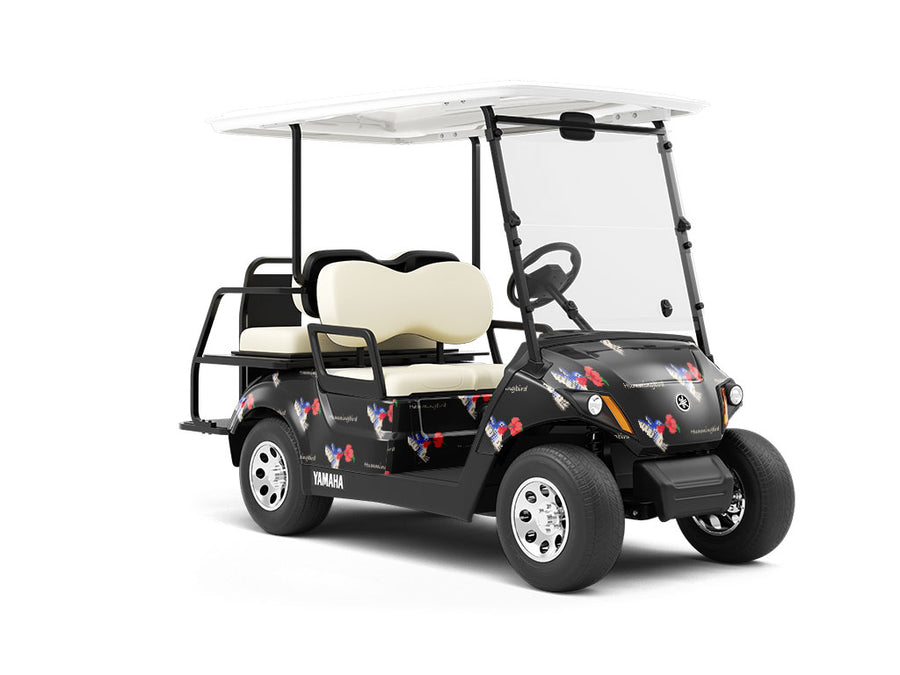 Fluttering Pixels Birds Wrapped Golf Cart