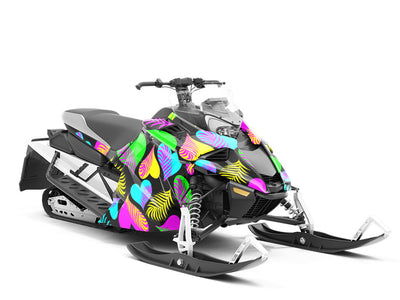 Fly High Heart Custom Wrapped Snowmobile