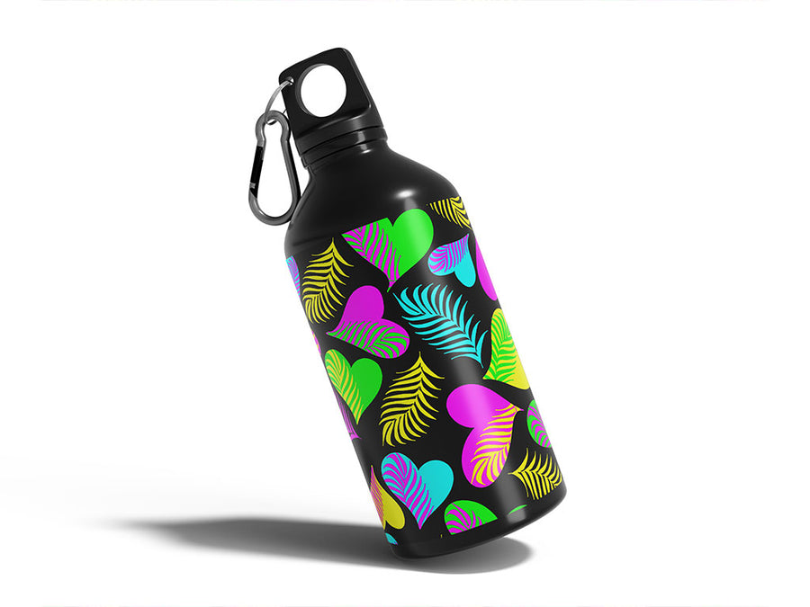 fly high heart Water Bottle DIY Stickers