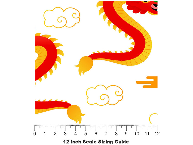 Flying Fun Fantasy Vinyl Film Pattern Size 12 inch Scale~Rwraps Flying Fun Fantasy Sizing Chart~2