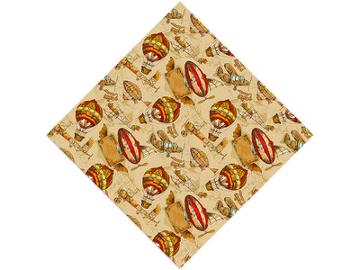 Flying Machines Steampunk Vinyl Wrap Pattern