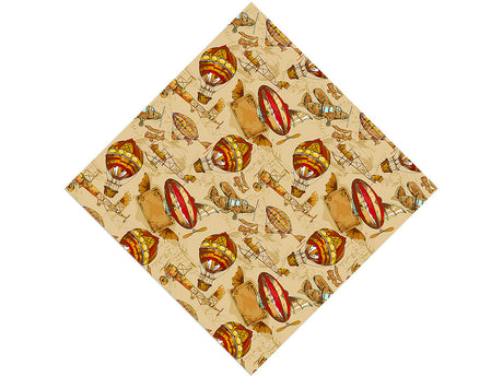 Flying Machines Steampunk Vinyl Wrap Pattern