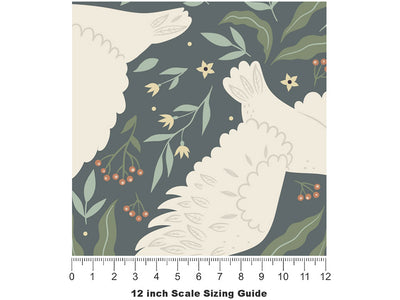 Flying Nobility Birds Vinyl Film Pattern Size 12 inch Scale~Rwraps Flying Nobility Birds Sizing Chart~2