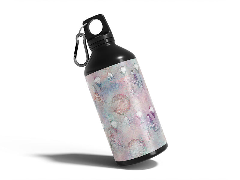 flying wonder steampunk Water Bottle DIY Stickers