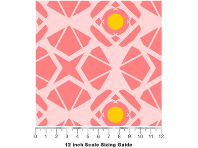 Focus In Art Deco Vinyl Film Pattern Size 12 inch Scale~Rwraps Focus In Art Deco Sizing Chart~2