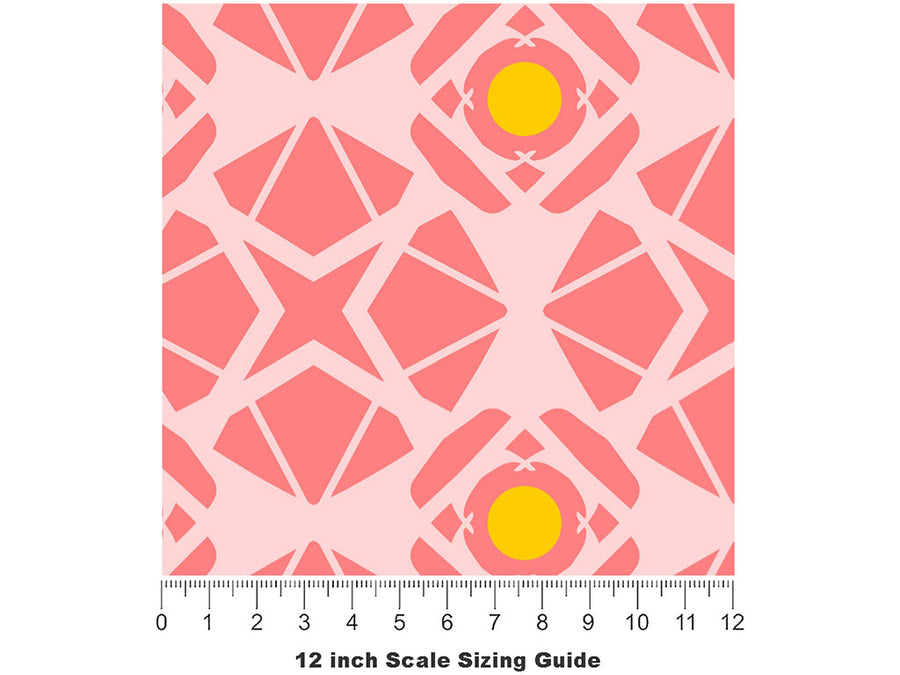 Focus In Art Deco Vinyl Film Pattern Size 12 inch Scale~Rwraps Focus In Art Deco Sizing Chart~2