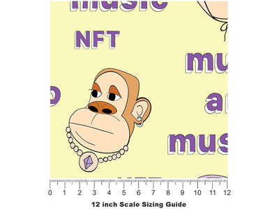 Focused Monkey Technology Vinyl Film Pattern Size 12 inch Scale~Rwraps Focused Monkey Technology Sizing Chart~3