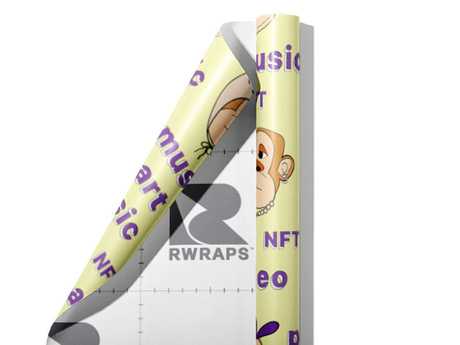 Focused Monkey Technology Wrap Film Sheets~Rwraps Series 914 Focused Monkey Technology Scrolled Sheet~4