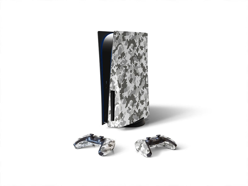 foggy woodland camouflage Sony PS5 DIY Skin