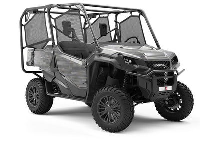 Fogstone Stain Wooden Parquet Utility Vehicle Vinyl Wrap