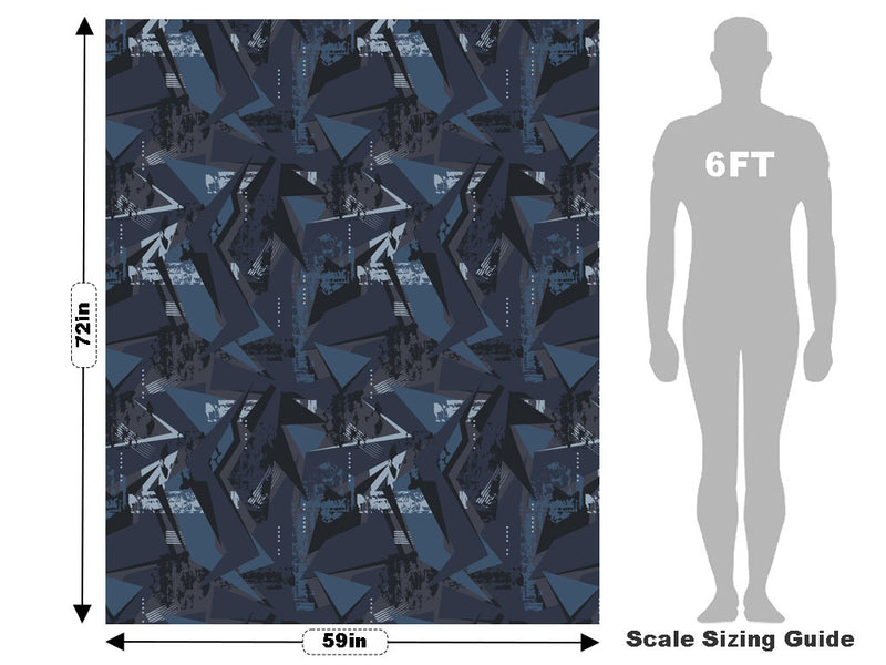 Folded Jeans Abstract Vehicle Wrap Scale~Rwraps Series 914 Folded Jeans Abstract Measurements~1