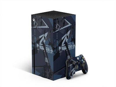 folded jeans abstract geometric XBOX DIY Decal