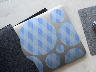 folded sheets argyle DIY Laptop Stickers