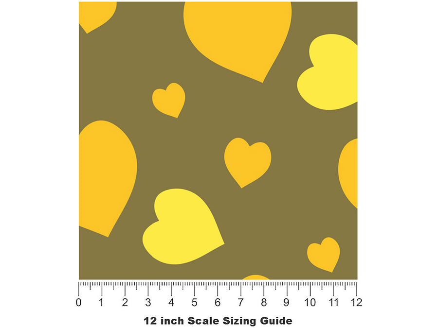 Follow Me Heart Vinyl Film Pattern Size 12 inch Scale~Rwraps Follow Me Heart Sizing Chart~2