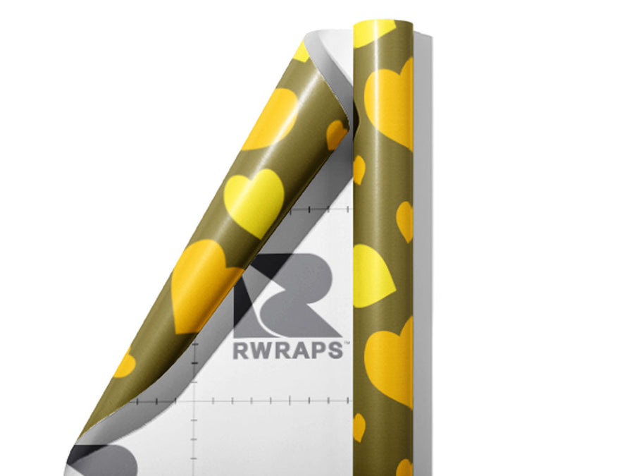 Follow Me Heart Wrap Film Sheets~Rwraps Series 914 Follow Me Heart Scrolled Sheet~3