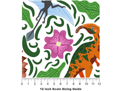 Food Chain Dinosaur Vinyl Film Pattern Size 12 inch Scale~Rwraps Food Chain Dinosaur Sizing Chart~2
