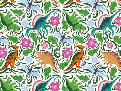 Food Chain Dinosaur Vinyl Wrap Pattern~Rwraps Series 914 Digitally Printed Vinyl Wrap~0