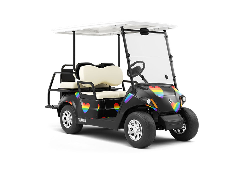 Food of Love Heart Wrapped Golf Cart