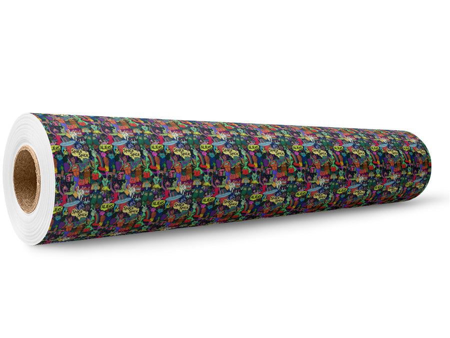 Foolish Paradise Graffiti Wrap Film Wholesale Roll~Rwraps Series 914 Digitally Printed Vinyl Roll~5