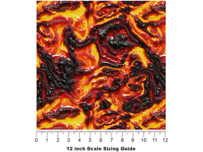 Forbidden Goo Lava Vinyl Film Pattern Size 12 inch Scale~Rwraps Forbidden Goo Lava Sizing Chart~2