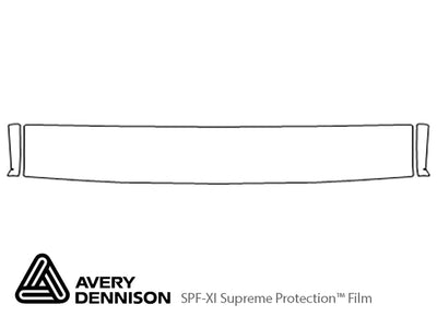 aerostar Avery Dennison Clear Bra Hood Precut PPF Diagram
