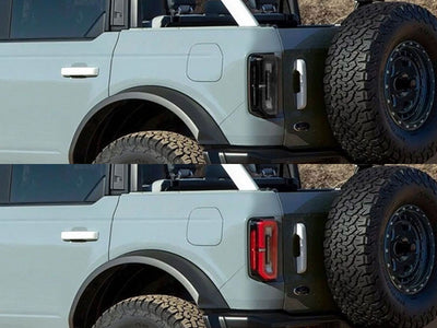 bronco Before and After Smoked Taillights