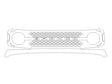 bronco 3M Clear Bra Bumper Precut PPF Diagram