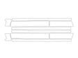 bronco Avery Dennison Clear Bra Door Cup Precut PPF Diagram
