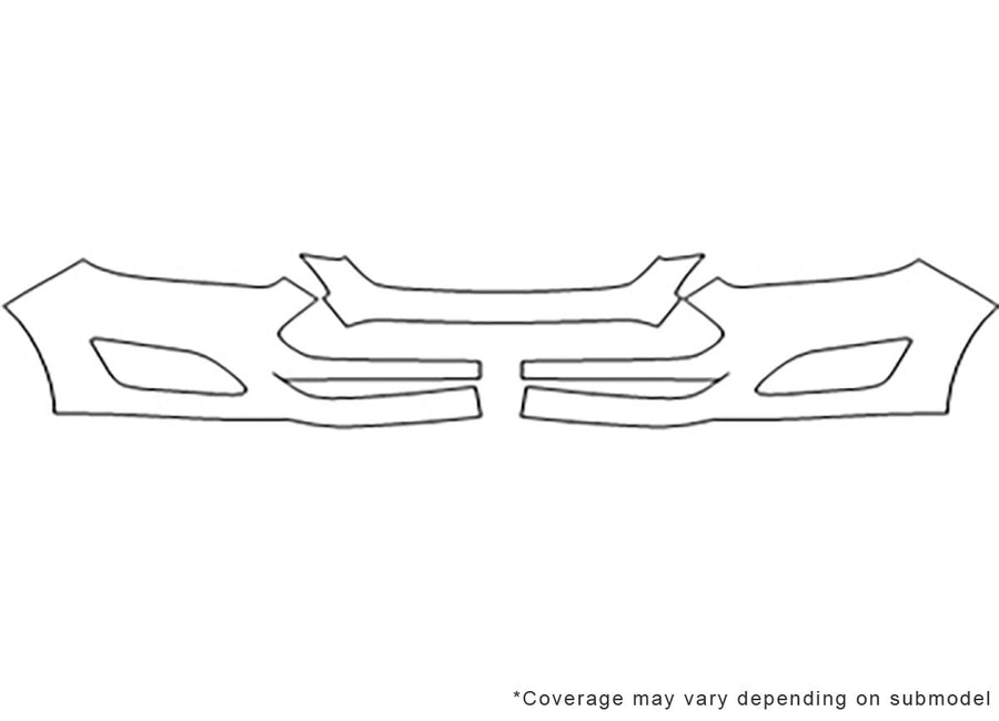 c-max 3M Clear Bra Bumper Precut PPF Diagram