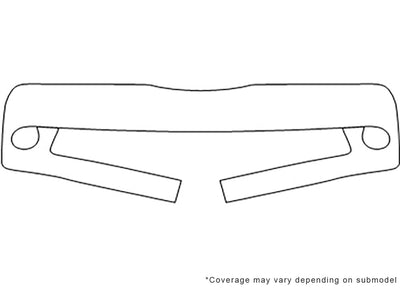 contour 3M Clear Bra Bumper Precut PPF Diagram
