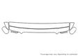 crown victoria Avery Dennison Clear Bra Hood Precut PPF Diagram