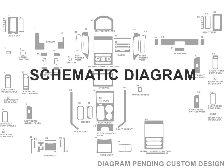 oldsmobile custom Dash Kit Diagram
