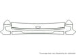 e-150 Avery Dennison Clear Bra Hood Precut PPF Diagram