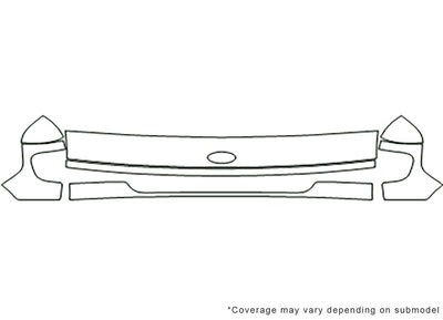 e-150 Avery Dennison Clear Bra Hood Precut PPF Diagram