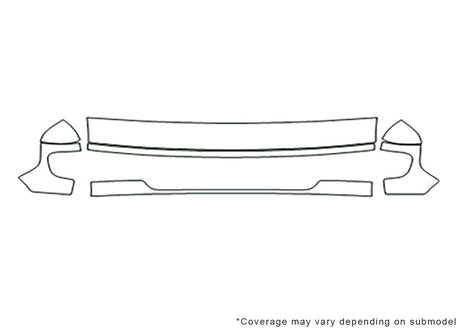 e-150 3M Clear Bra Hood Precut PPF Diagram