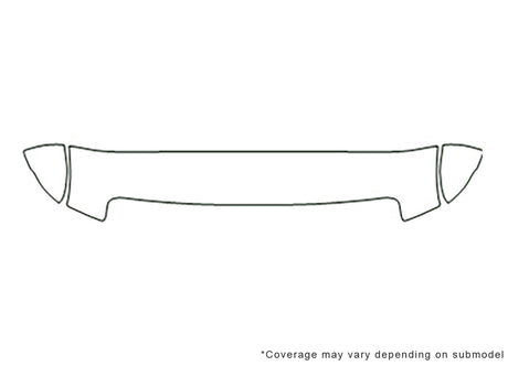 e-150 3M Clear Bra Hood Precut PPF Diagram