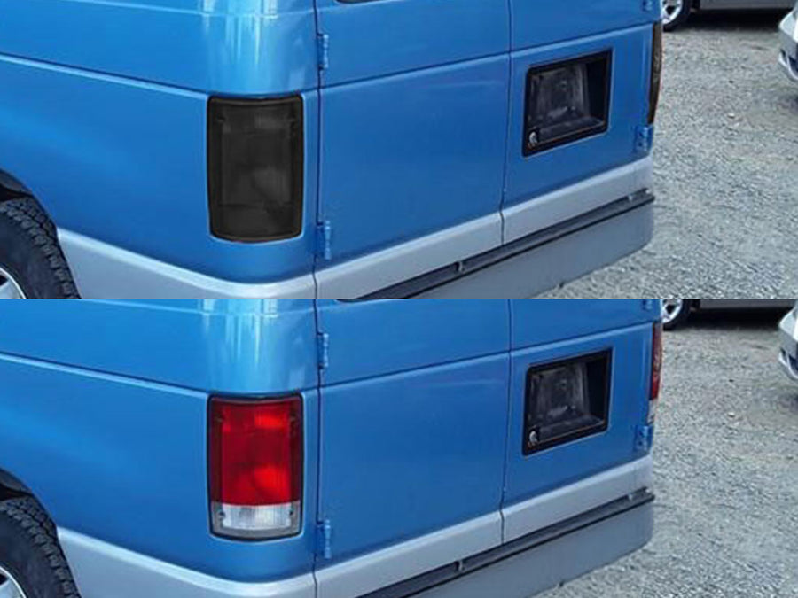 e-250 Before and After Smoked Taillights