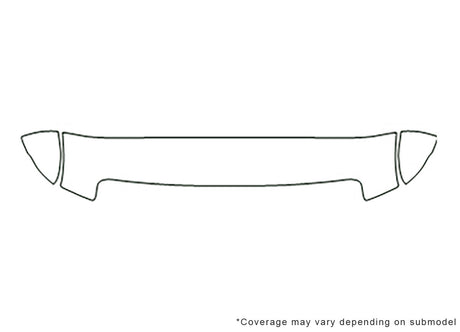 e-250 3M Clear Bra Hood Precut PPF Diagram