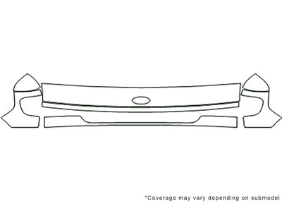 e-350 3M Clear Bra Hood Precut PPF Diagram