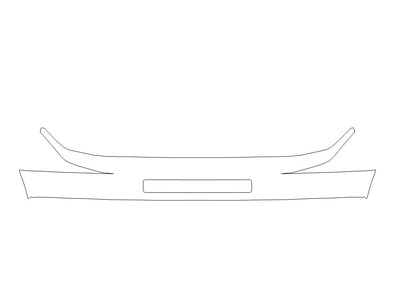 e-series Avery Dennison Clear Bra Bumper Precut PPF Diagram