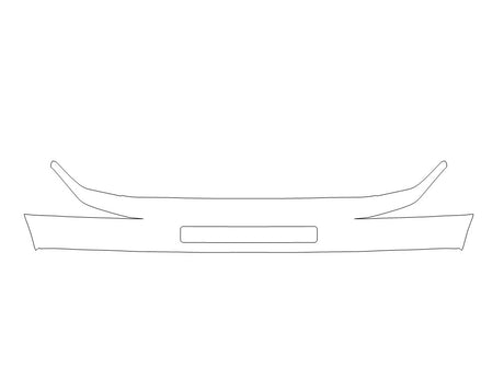 e-series Avery Dennison Clear Bra Bumper Precut PPF Diagram